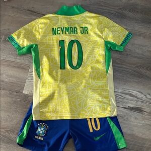 Nike Kids Neymar Jr. Soccer Jersey - Yellow and Green